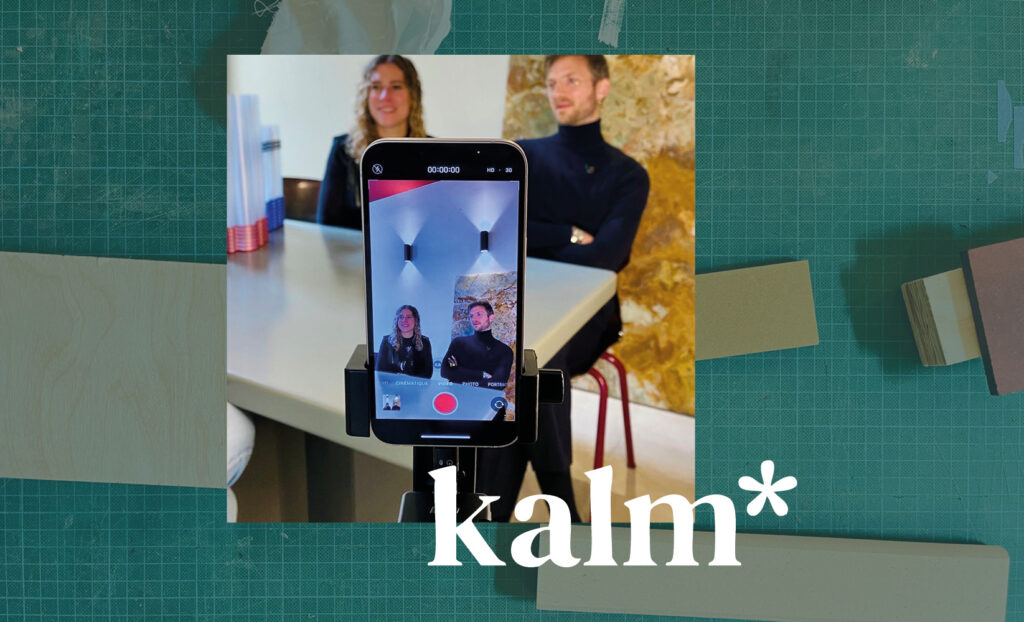 Coulisses des vidéos témoignages d'architectes pour le logiciel de gestion métier Kalm 