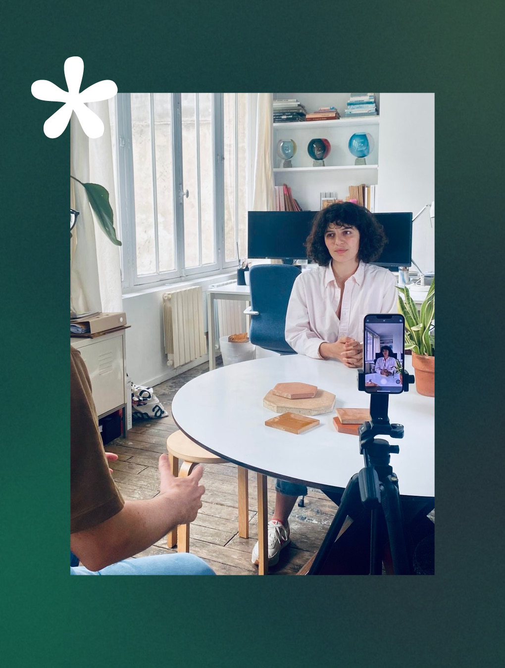 Coulisses des vidéos témoignages d'architectes pour le logiciel de gestion métier Kalm 