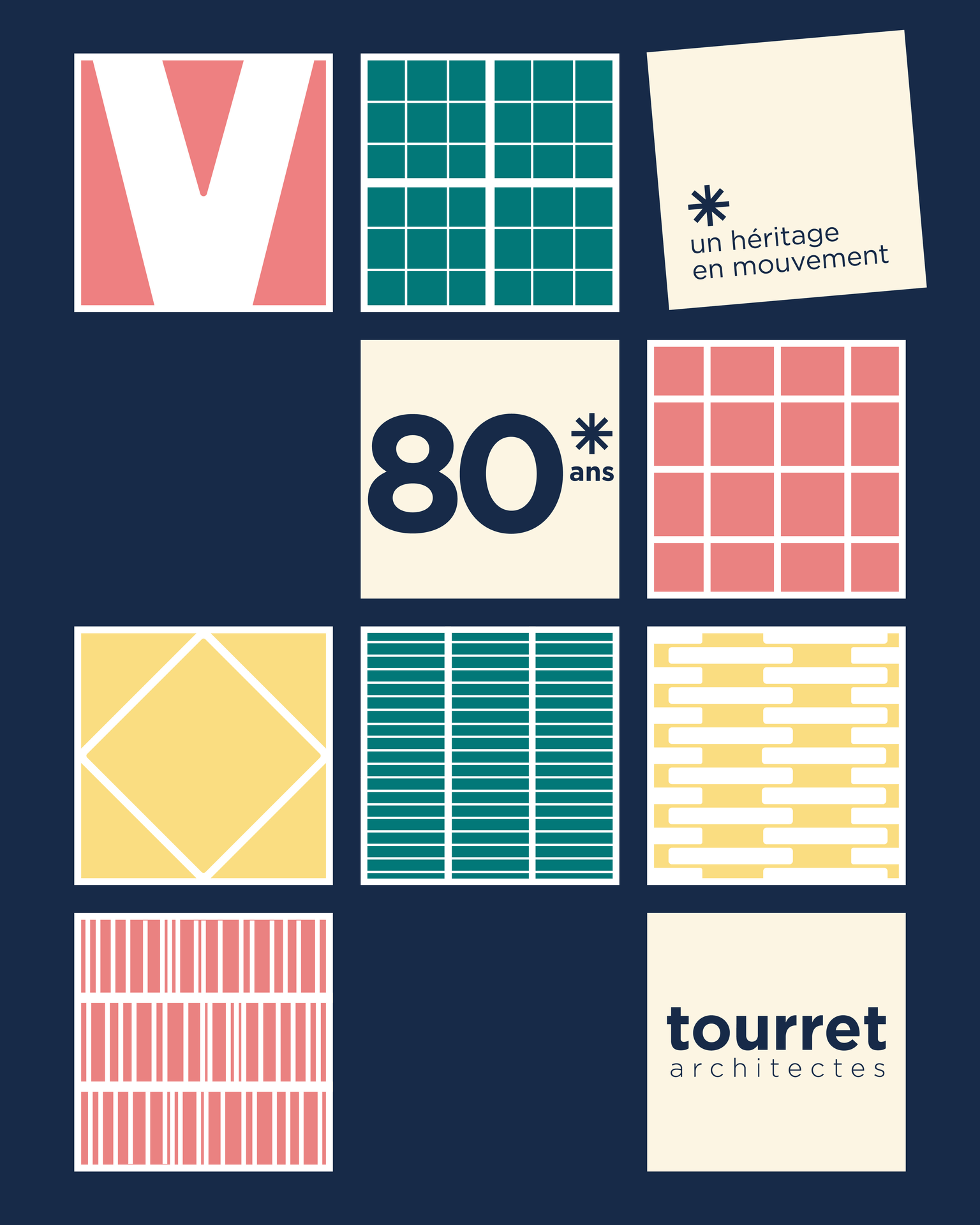 Carte de voeux animée 80 ans Tourret architectes 